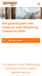 Mobile Screenshot of mondzorgtanthof.nl